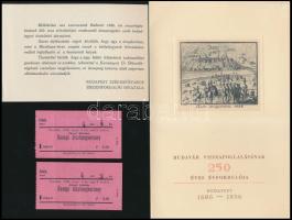 1936 Budavár visszafoglalásának 250 éves évfordulójára rendezett ünnepségének nyomtatványai, 10db, szép állapotban