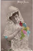 Maria Palou mit Spitze foto AK (Rb) C