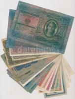 25db-os korona bankjegy tétel, benne felülbélyegzettek is! T:I-,II-,III,III-