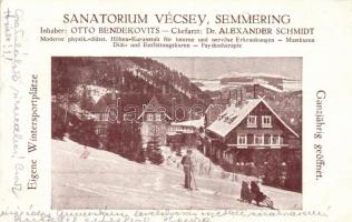 Semmering, Sanatorium Vécsey, Inhaber: Otto Benedekovits