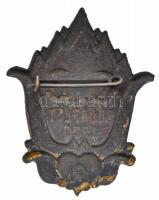 1929. "CIE Budapest 1929" fém jelvény (38mm) T:2-