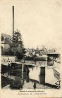 Saint-Amand-Montrond, La Passerelle des Grands-Moulins / mill, bridge