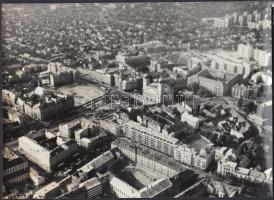 Debrecenről készült légifelvétel, jelzetlen fotó, 18x13 cm