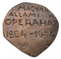 1984. "Magyar Állami Operaház 1884-1984 / Kodály Zoltán" Br emlékplakett. Szign.: Y (47-49...