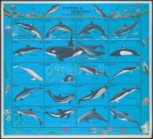Delfinek kisív, Dolphins minisheet