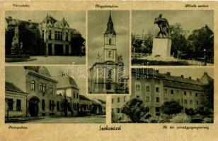 Szekszárd, Városháza, Postapalota, M. kir. pénzügyigazgatóság (kis szakadás / small tear)