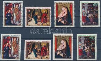 Karácsony fogazott + vágott sor Christmas perforated + imperforated set