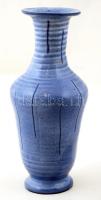 Iparművészi Vállalatos Gorka váza, mázas kerámia, alján apró csorba, m:22 cm