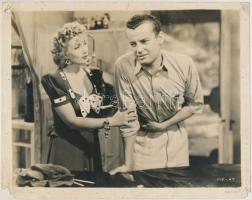 Amerikai filmszínésznőket ábrázoló fotók, 4 db, felületükön törésnyomokkal, kis szakadásokkal, 20x26...