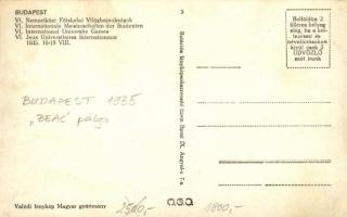 1935 Budapest XI. A régi BEAC pálya. A VI. Nemzetközi Főiskolai Világbajnokságok alkalmából