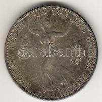 Ausztria 1908. "1848-1908 Jubileum" 5K Ag T:2-/3+