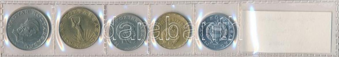 1990. 1Ft-20Ft 5xklf db, kiadatlan forgalmi sor laminált fóliatokban, "Magyar Köztársaság"...