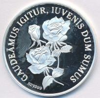 2000. "Ballagásunk emlékére" Ag emlékérem eredeti tokban (7g/0.999/29mm) T:PP ujjlenyomato...