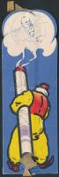 Modiano cigaretta, reklámos könyvjelző, 16x6 cm