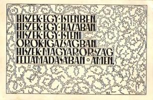 Hiszekegy, irredenta, '1938 Ungvár vissza' So. Stpl (EK)