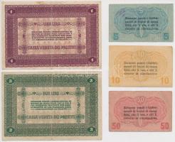 Olaszország/Velence/osztrák-magyar megszállás 1918. 5c + 10c + 50c + 1L + 2L T:II-,III
Italy/Venice/...