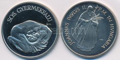 1990. 100Ft "SOS Gyermekfalu" + 1991. 100Ft "II. János Pál pápa látogatása" T:PP...