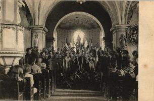 1915 French soldiers at a funeral (?)