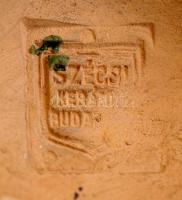 Szécsi matróz figura, festett mázas kerámia, jelzett, kopott, m:15 cm