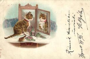 1899 Cat, litho (EK)