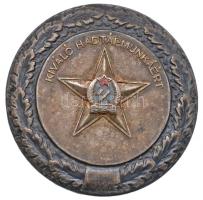 ~1950. "Kiváló Hadtápmunkáért" zománcozott fém jelvény (41mm) T:2-