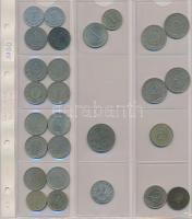 194db vegyes fémpénz klf országokból, közte izraeli, horvát, jugoszláv, kanadai, lengyel pénzek újsz...