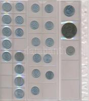 194db vegyes fémpénz klf országokból, közte izraeli, horvát, jugoszláv, kanadai, lengyel pénzek újsz...