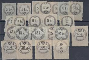 1859 22 db illetékbélyeg