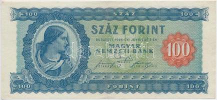 1946. 100Ft vízjeles T:restaurált Adamo F26