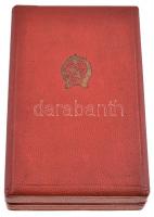 1954. "Szocialista Munkáért Érdemérem" aranyozott, zománcozott Br kitüntetés mellszalagon ...