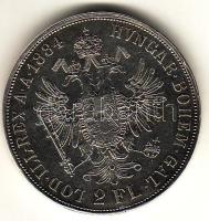 Ausztria 1884. 2G Ag T:2 perem enyhén csiszolva