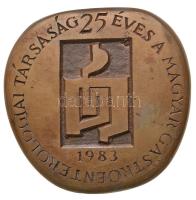 Kalmár Márton (1946-) 1983. "25 éves a Magyar Gastroenterologiai Társaság / Jubileumi Nagygyűlés Keszthely" Br emlékplakett (83mm) T:2