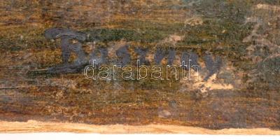 Bosznay jelzéssel: Tájkép, olaj, karton, 26×38,5 cm