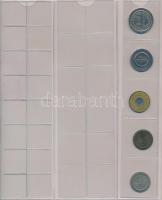 59db vegyes fémpénz, sportérem és zseton, közte magyar, amerikai fémpénzek újszerű albumba rendezve ...