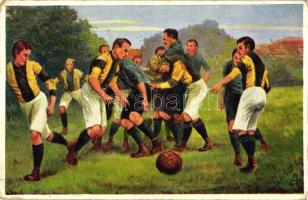 Football match, Raphael Tuck & Sons Oilette Serie Fussballspieler No. 595. B. (small tear)