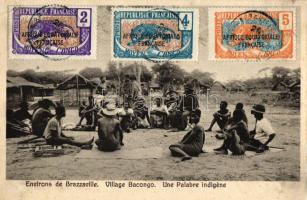 Environs de Brazzaville, Village Bacongo, Une Palabre indigene / Congolese folklore from Bacongo, Kongói folklór, Bakongó emberek