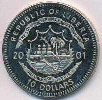 Libéria 2001. 10$ "Szabadság pillanatai-A kommunikáció szabadsága 21. század" multicolor T...
