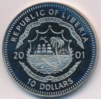 Libéria 2001. 10$ "Szabadság pillanatai- Holokauszt vége" multicolor T:PP 
Liberia 2001. ...