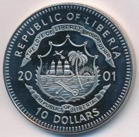 Libéria 2001. 10$ "Szabadság pillanatai-Spanyol polgárháború" multicolor T:PP kis ujjlenyo...