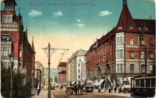 Budapest II. Margit körút, villamos, Margit park (Rb)