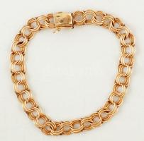 Arany(Au) 14 K karkötő, jelzett, 11,1 g /
Gold bracelet, 11,1 g