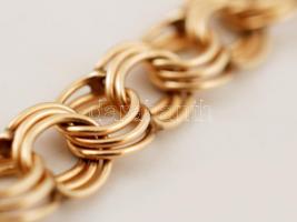 Arany(Au) 14 K karkötő, jelzett, 11,1 g /
Gold bracelet, 11,1 g