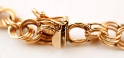 Arany(Au) 14 K karkötő, jelzett, 11,1 g /
Gold bracelet, 11,1 g