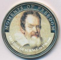 Libéria 2001. 10$ "Szabadság pillanatai- A tudomány szabadsága" multicolor T:PP  Liberia 2001. 10 Dollars "Moments of Freedom- Freedom of science" multicolor C:PP