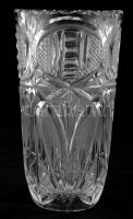 Magyméretű, hibátlan kristály váza 21 cm
