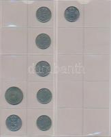 262db-os vegyes fillér, forint gyűjtemény néhány osztrák darabbal újszerű albumba rendezve, közte jo...