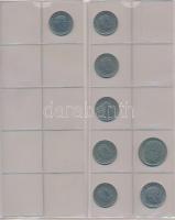 262db-os vegyes fillér, forint gyűjtemény néhány osztrák darabbal újszerű albumba rendezve, közte jo...