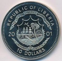 Libéria 2001. 10$ "Szabadság pillanatai- A szellem szabadsága Buddha" multicolor T:PP 
Lib...