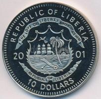 Libéria 2001. 10$ "Szabadság pillanatai- Mandela elnök lesz" multicolor T:PP 
Liberia 2001...