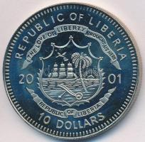 Libéria 2001. 10$ "Szabadság pillanatai- A keresztényüldözés vége" multicolor T:PP 
Liberi...